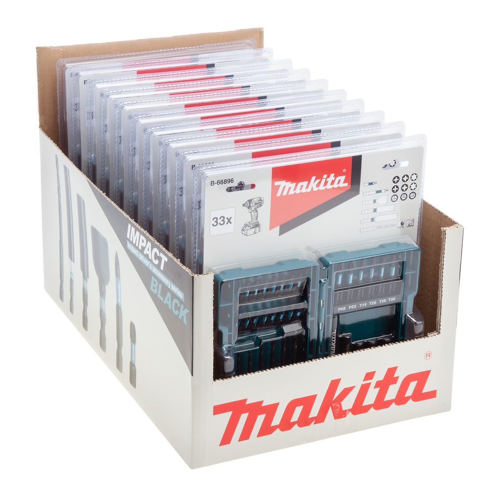 Makita B-66896 Impact Black Screwdriver Bit Set (33 Piece)