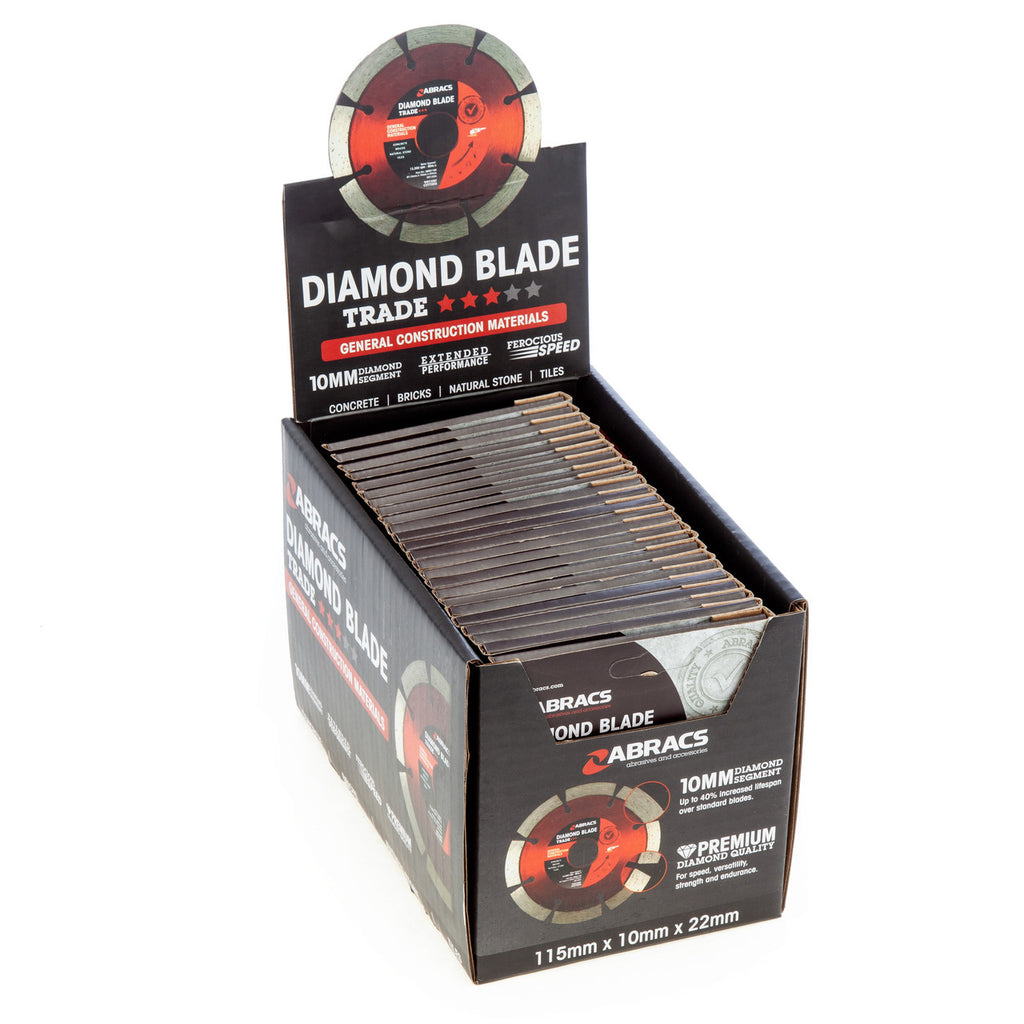 Abracs ABDD115M Diamond Blade General Purpose 115mm x 10mm x 22mm 3