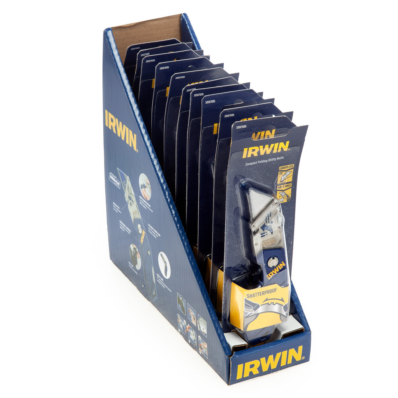Irwin 10507695 Folding Fixed Blade Trapezoid Utility Knife 2