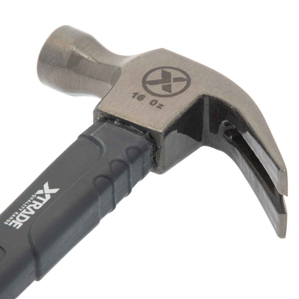 XTrade X0900086 Claw Hammer with Fibreglass Handle 16oz 3