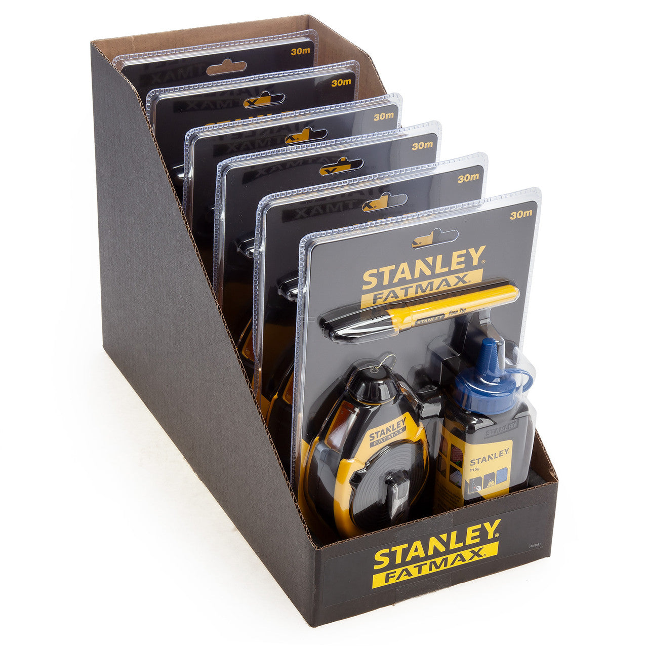 Stanley 0-47-681 FatMax Chalk Line & Blue Builders Chalk 30m 2