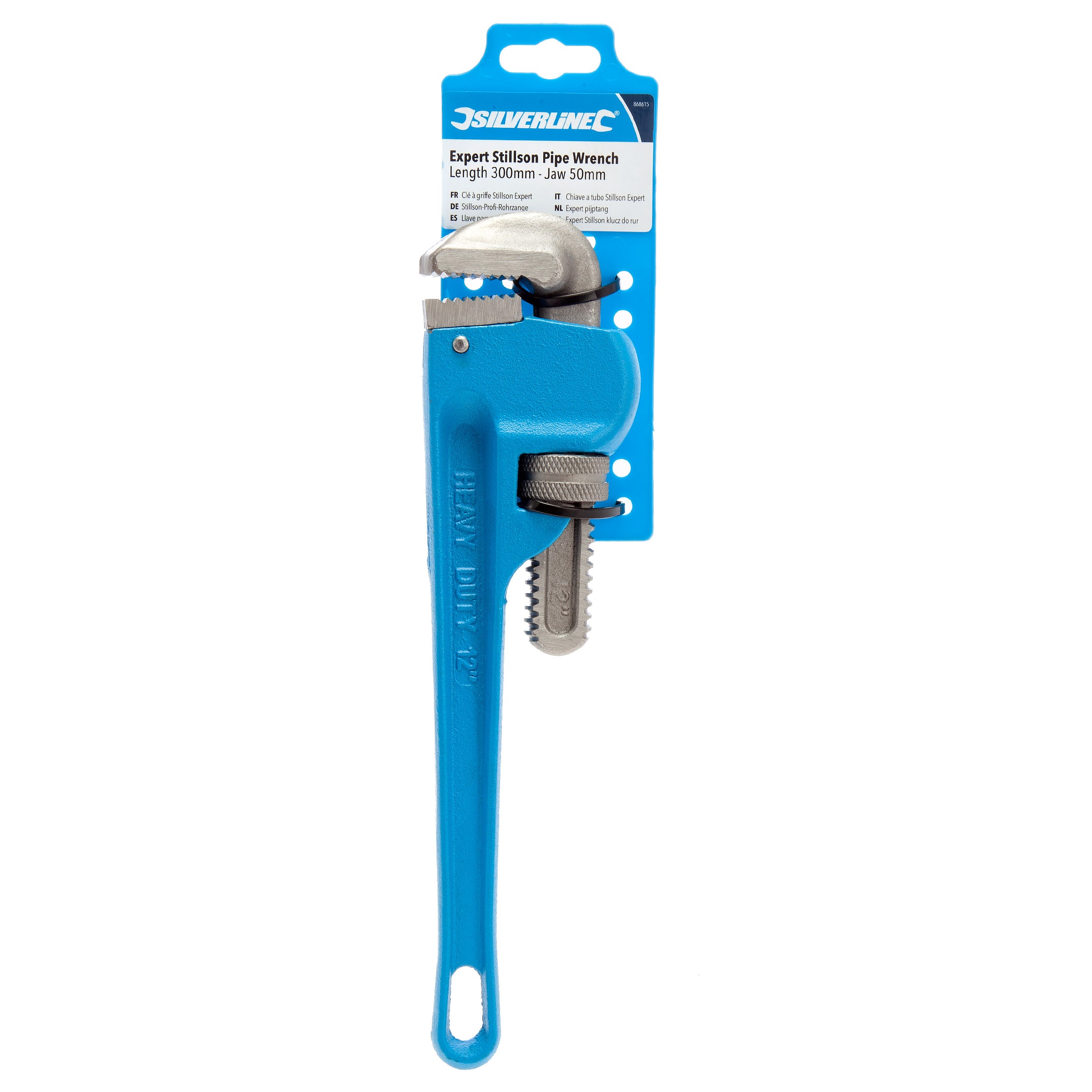 Silverline 868615 Expert Stillson Pipe Wrench 12 Inch / 300mm