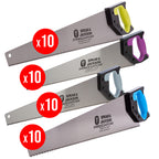 Spear & Jackson with 40 Assorted Saws (10 x B98FF, B98SF, B98UPVC, B98LAMINATE) with 10x logos