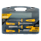 XTrade X0900044 Bevel Edge Chisel & Sharpening Stone Set (4 Piece)