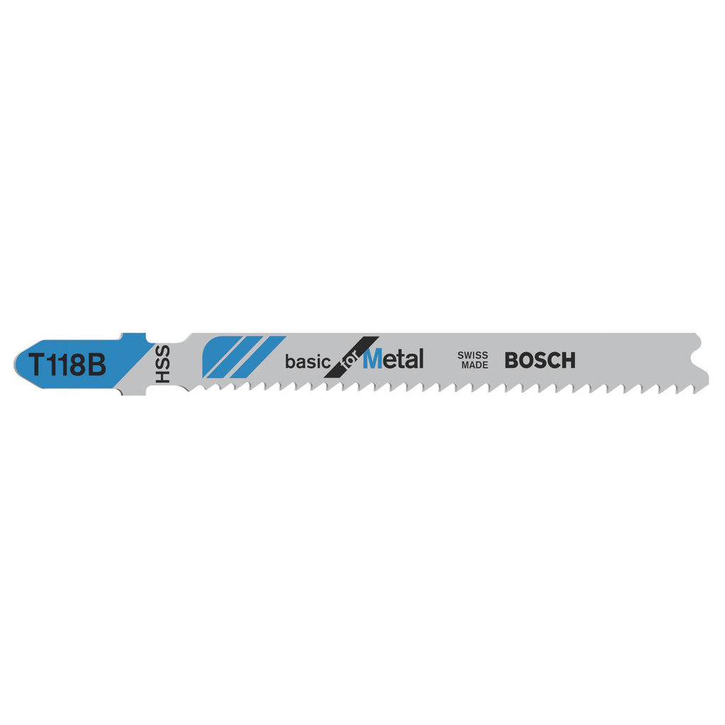 Bosch T118B Basic for Metal Jigsaw Blades showing single blade