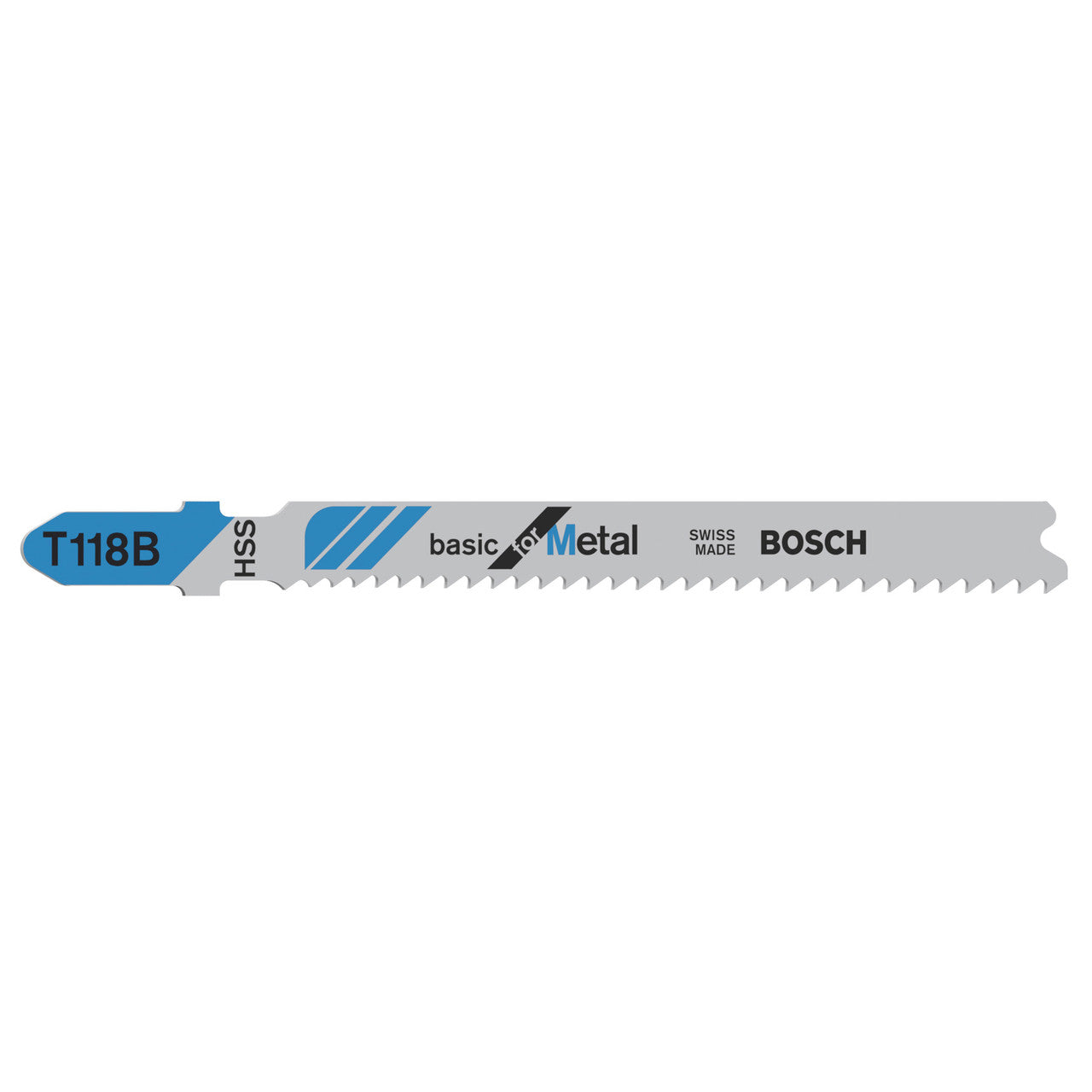 Bosch T118B Basic for Metal Jigsaw Blades showing single blade