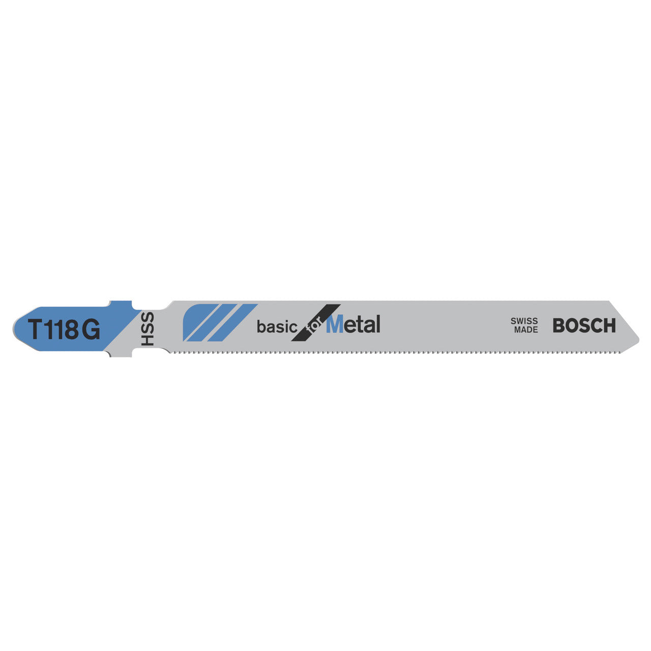 Bosch T118G Basic for Metal Jigsaw Blades showing single blade