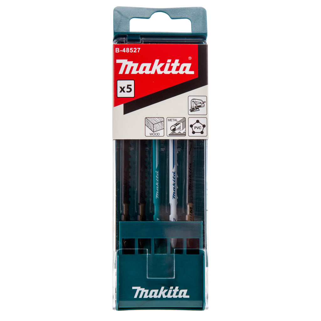 Makita B-48527 Assorted Jigsaw Blade Set (5 Pack)