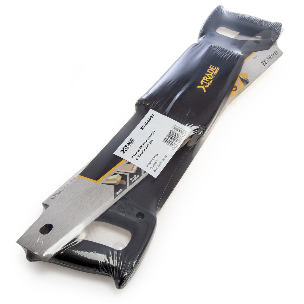 XTrade X0900097 Hardpoint Handsaw 22″ x2 + Beanie Hat (3 Piece) in packaging