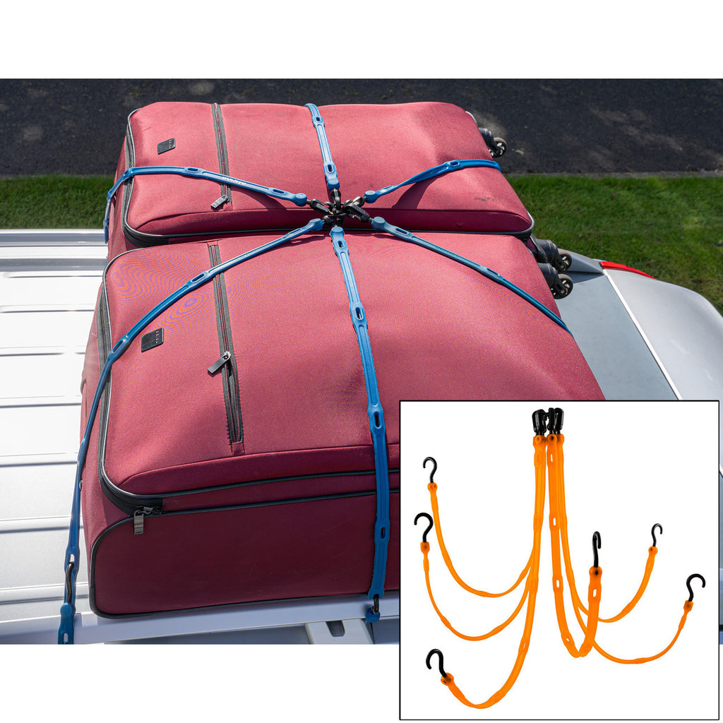 The Perfect Bungee FW36-6NG Adjustable 6-Strap Flex-Web Bungee in Orange main image