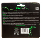 LitezAll 24389 CobFob Tactical Keychain 120 Lumens (3 Pack) back of packaging