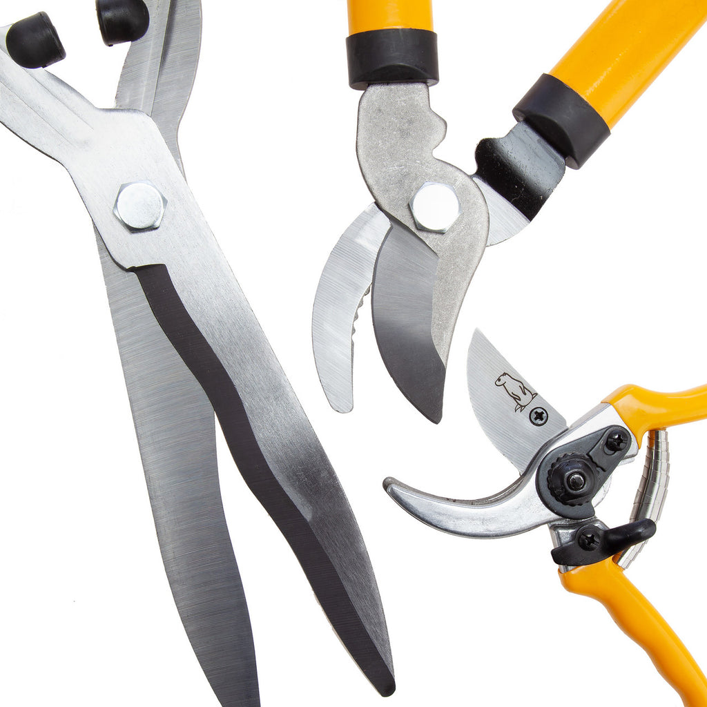Groundhog G1300004 Garden Cutting Tool Set (3 Piece) close up of blades