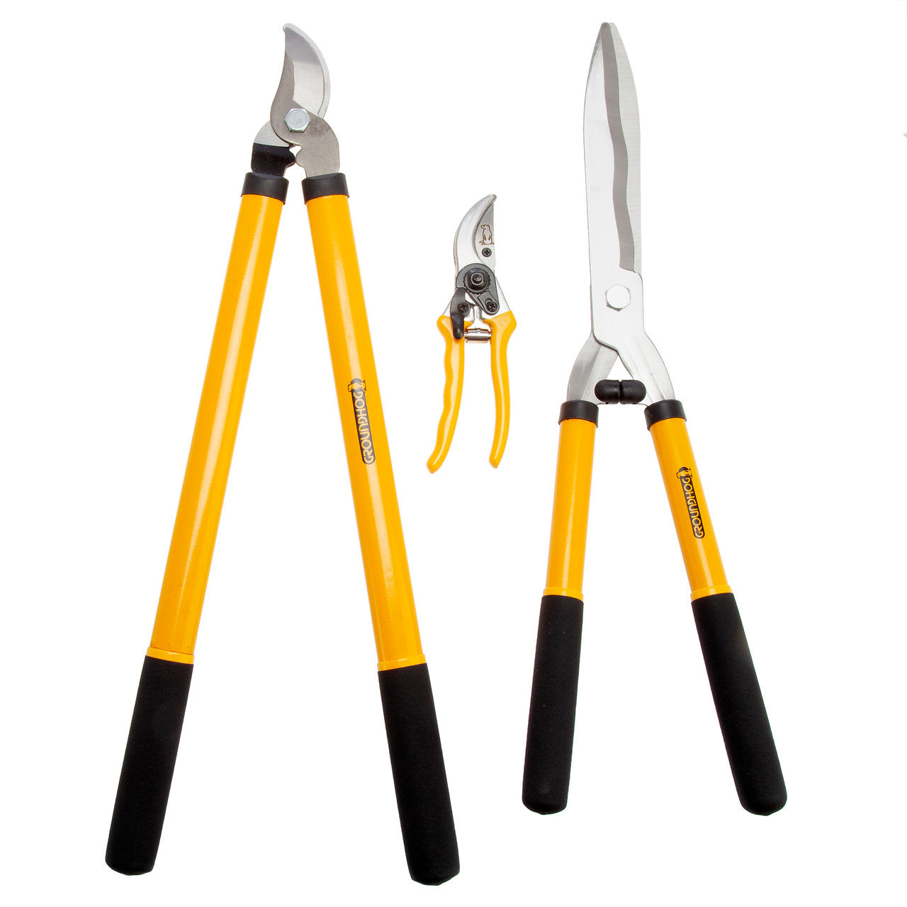 Groundhog G1300004 Garden Cutting Tool Set (3 Piece) tools without packaging