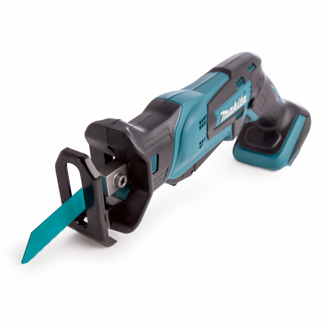 Makita DJR185Z 18V LXT Mini Reciprocating Saw (Body Only) focusse on blade