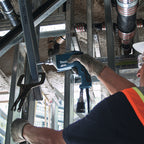 Makita FS4300 Drywall Screwdriver (110V) in use on site