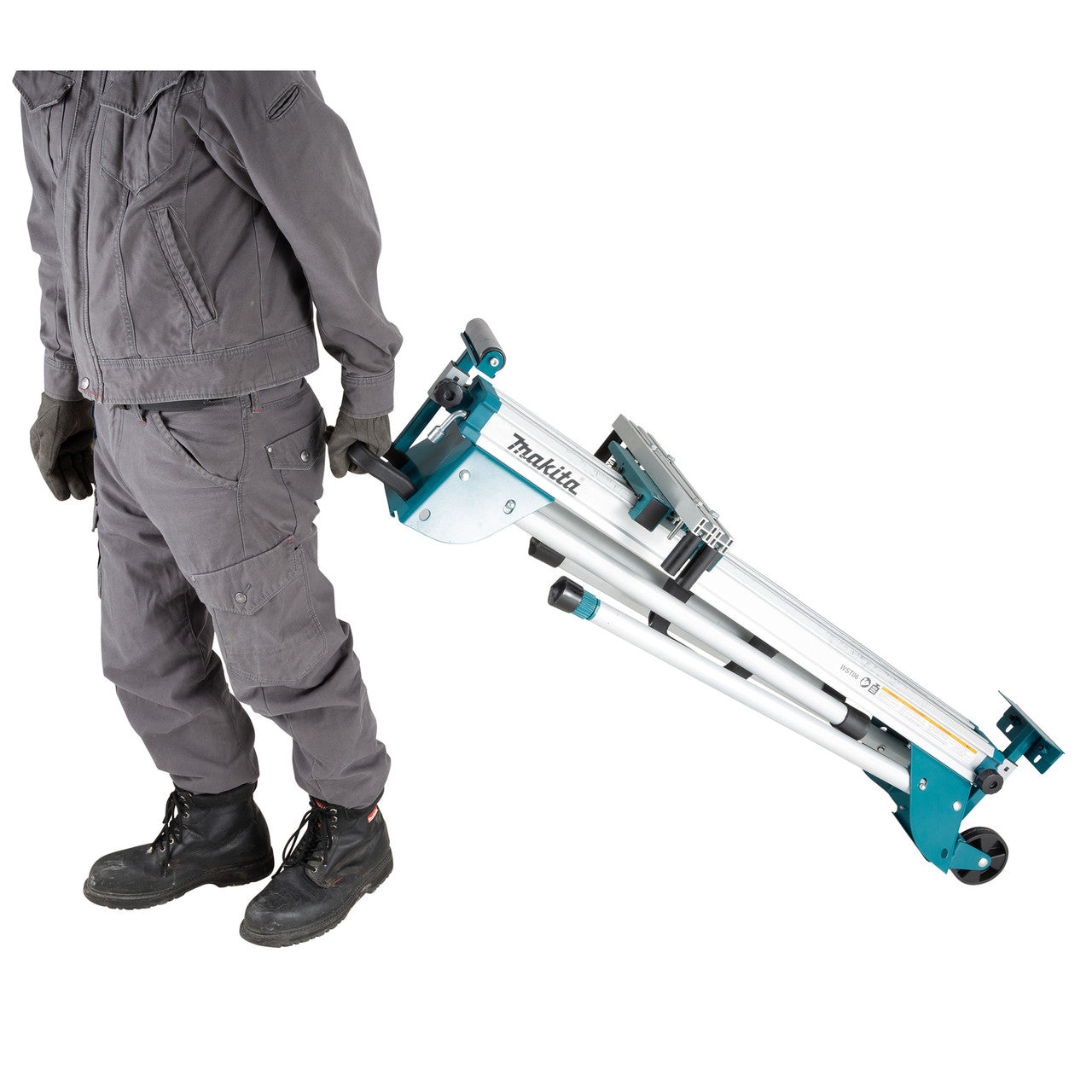 Makita DEBWST06 Mitre Saw Stand machine being