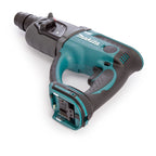 Makita DHR202Z 18V LXT SDS Plus Rotary Hammer Drill (Body Only) lying on side battery terminal showing