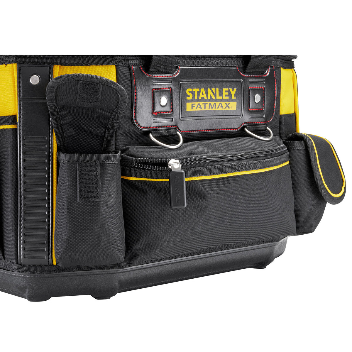 Stanley Fatmax FMST1-70749 Round Top Rigid Tool Bag 20'' close up of front of bag