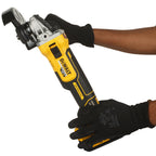 Dewalt DCG405N 18V XR 5 inch/125mm Brushless Angle Grinder (Body Only) demonstrating grip