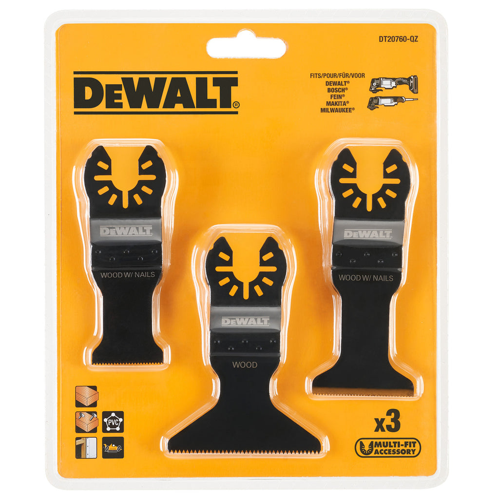 Dewalt DT20760 Multi-Tool Accessory Set in packaging