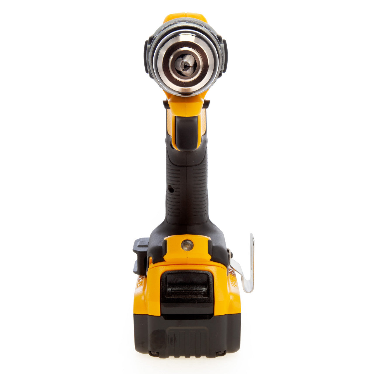 Dewalt DCD796P2 18V XR Brushless Combi Drill straight on view