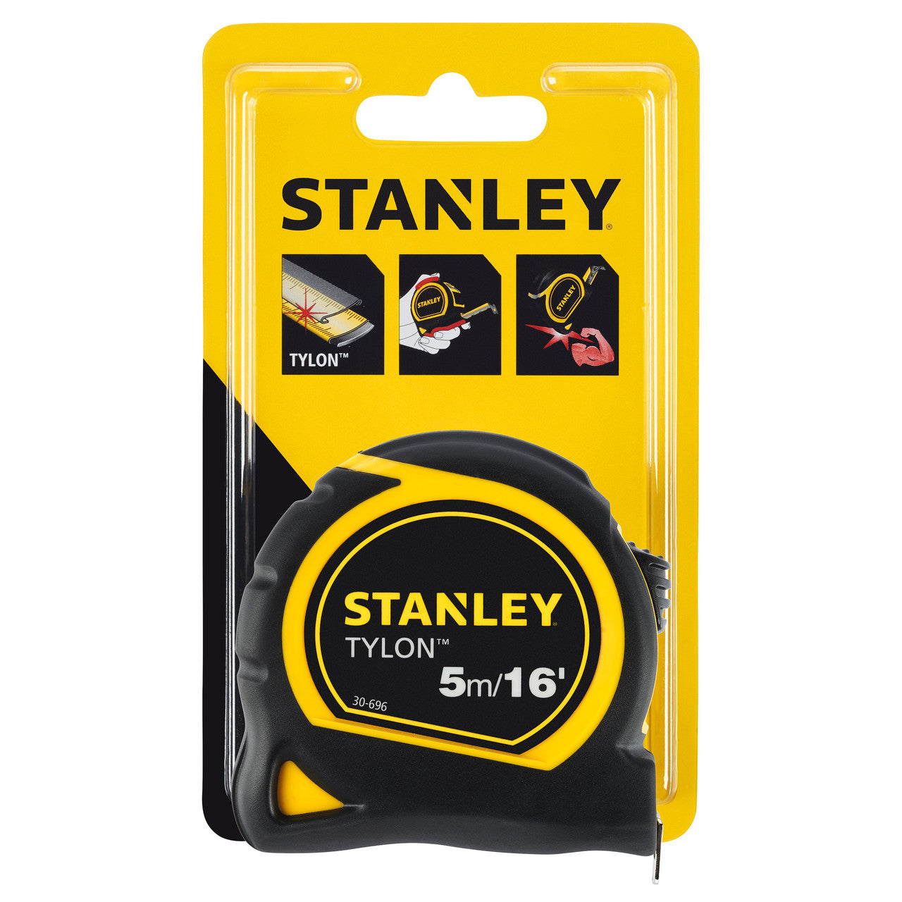 Stanley 0-30-696 Metric/Imperial Tylon Pocket Tape Measure 5m in packaging