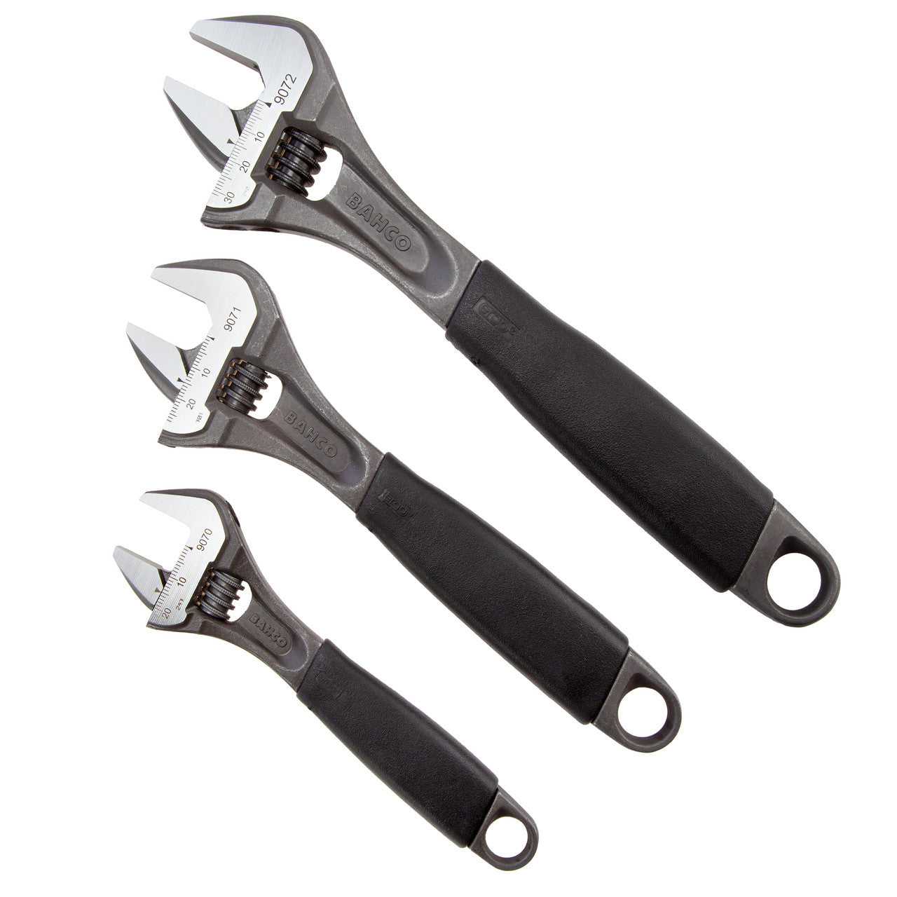 Bahco ADJUST 3-90 Ergo Central Nut Adjustable Wrench Set (Pack Of 3) main image