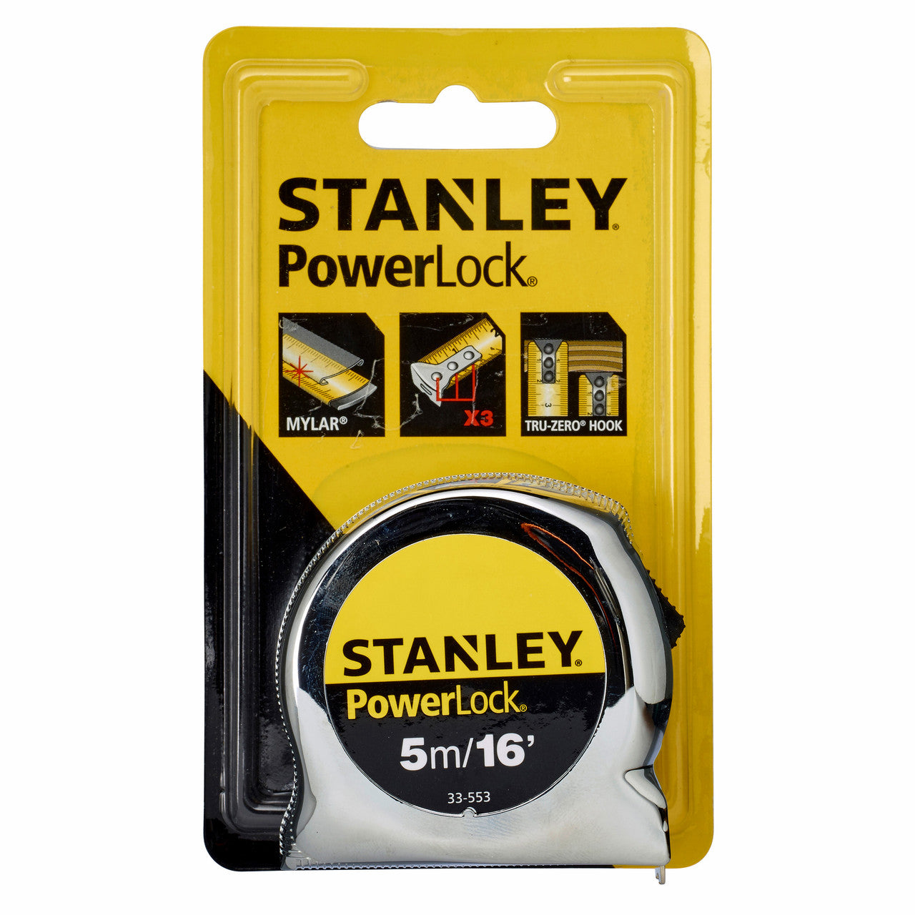 Stanley 0-33-553 Powerlock Metric/Imperial Tape Measure 5m in packaging