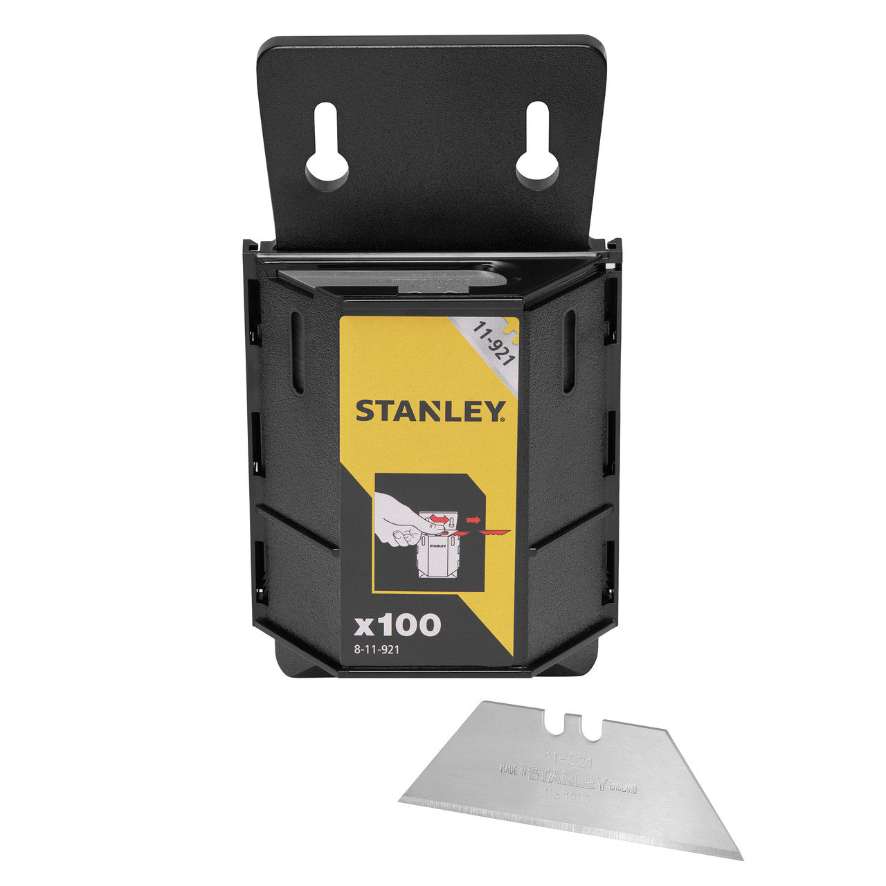 Stanley 8-11-921 1992B Knife Blades Heavy-Duty Pack of 100 Dispenser