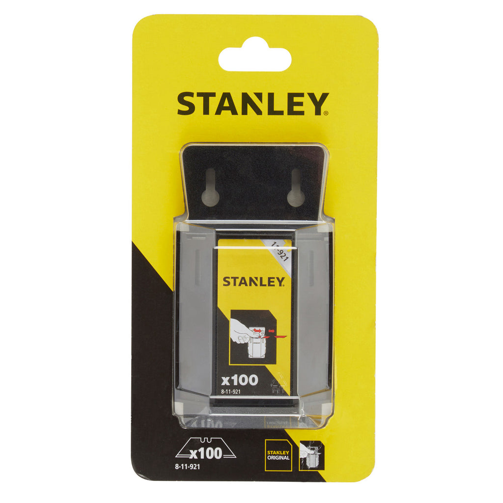 Stanley 8-11-921 1992B Knife Blades Heavy-Duty Pack of 100 Dispenser in packaging