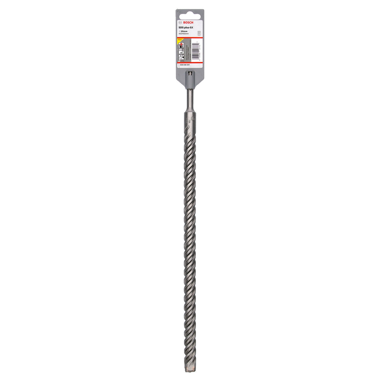 Bosch 2608836641 SDS+ 5X Masonry Drill Bit in packaging