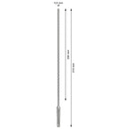Bosch 2608836610 SDS+ 5X Masonry Drill Bit graphic showing measurements