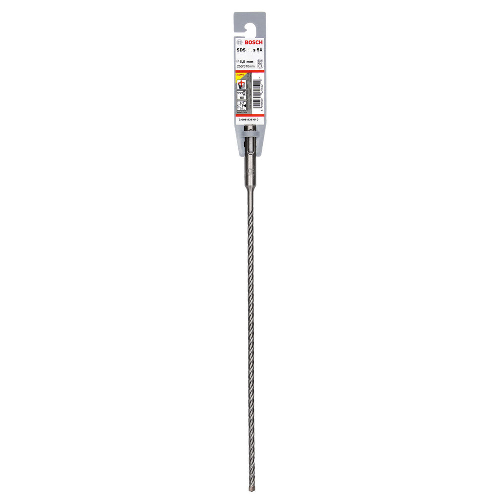 Bosch 2608836610 SDS+ 5X Masonry Drill Bit in packaging