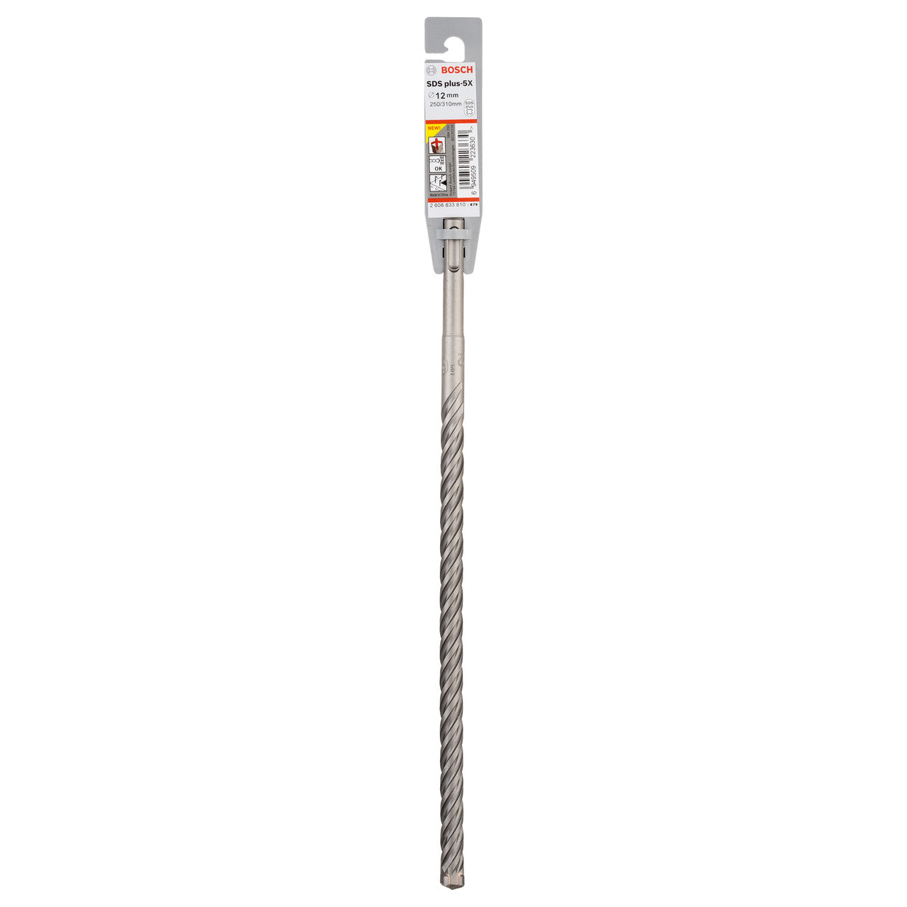 Bosch 2608833810 SDS+ 5X Masonry Drill Bit in packaging