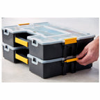 Stanley 1-94-745 Sort Master Seal Tight Professional Organiser demonstrating multiple connection