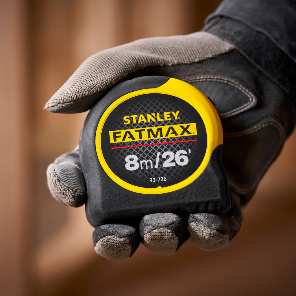 Stanley 0-33-726 FatMax Metric/Imperial Tape Measure with Blade Armor 8m on site