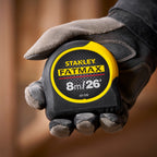 Stanley 0-33-726 FatMax Metric/Imperial Tape Measure with Blade Armor 8m on site