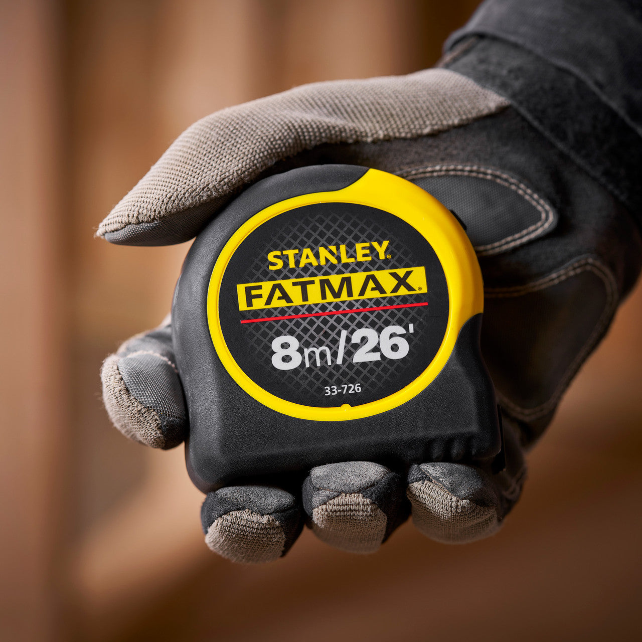 Stanley 0-33-726 FatMax Metric/Imperial Tape Measure with Blade Armor 8m on site