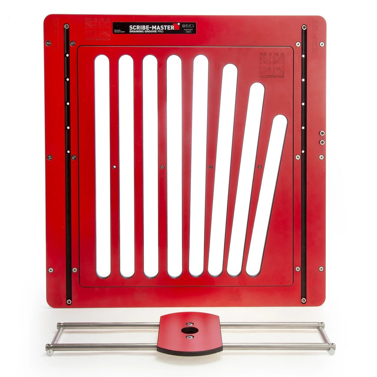 Scribe-Master DGPRO1 Draining Groove PRO Jig &amp; DGSSSF Straight Slot/Straight Fan Template Set