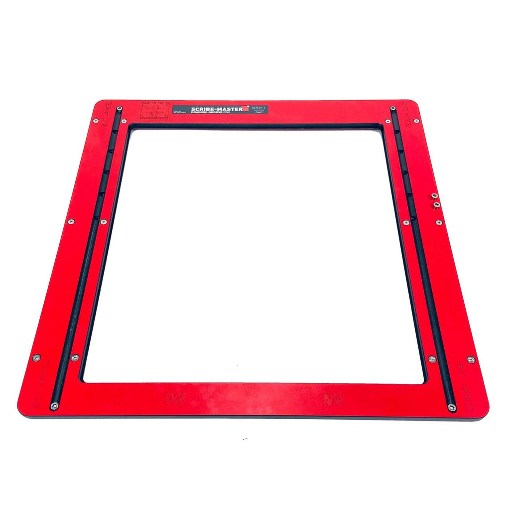 Scribe-Master DGPRO1 Draining Groove PRO Jig &amp; DGSSSF Straight Slot/Straight Fan Template Set
