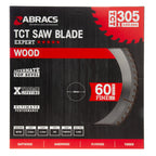 Abracs TCT30560 TCT Circular Saw Blade for Wood 305 x 30mm x 60T in packaging
