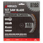 Abracs TCTA16048 TCT Circular Saw Blade for Aluminium 160 x 20mm x 48T in packaging