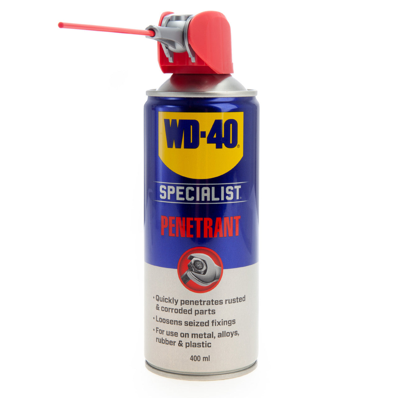 WD40 Specialist Fast Release Penetrant Spray 400ml with sraw raised