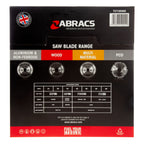 Abracs TCT30560 TCT Circular Saw Blade for Wood 305 x 30mm x 60T back of packaging