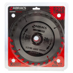 Abracs TCT21628 TCT Circular Saw Blade for Wood 216 x 30mm x 28T in packaging