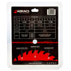 Abracs TCTC16040 TCT Cordless Circular Saw Blade for Wood 160 x 20mm x 40T back of packaging