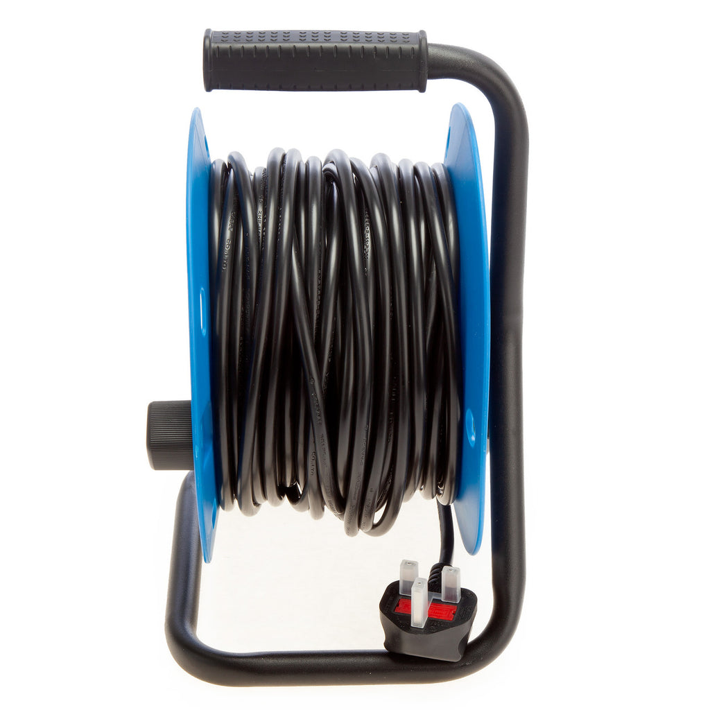Connexion 4420 Cable Reel 1.25mm 13 Amp 25 Metres 4x Sockets 240V side view