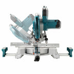Makita LS0816F 216mm Sliding Compound Mitre Saw (110V) demonstrating bevel angles