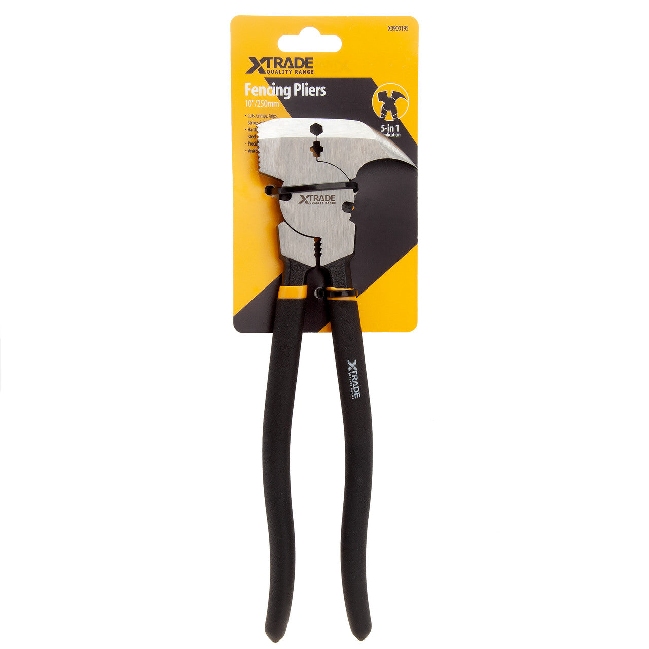 XTrade X0900195 Fencing Pliers 10"/250mm in packaging