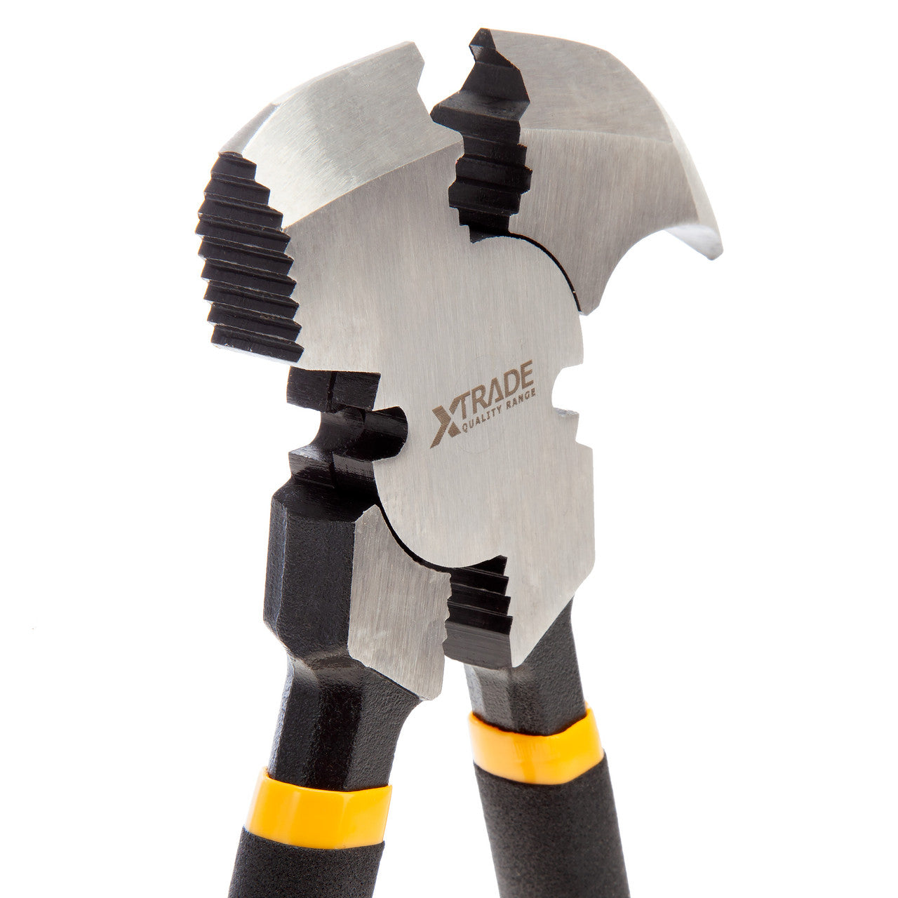 XTrade X0900195 Fencing Pliers 10"/250mm close up of jaws